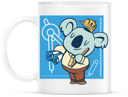 printfashion Koala mérnök - Bögre - Fehér (9442716)