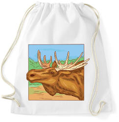 printfashion Jávorszarvas - Sportzsák, Tornazsák - Fehér (12755026)