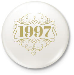 printfashion 1997 - Kitűző, hűtőmágnes - Fehér (4462051)