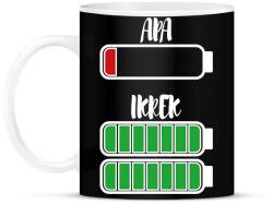 printfashion Apa - Ikrek - Bögre - Fekete (10940297)
