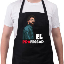 printfashion El Professor - Kötény - Fekete (10368869)