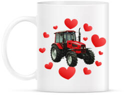 printfashion I love Traktor - Bögre - Fehér (11343751)