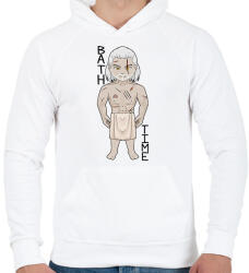 printfashion Witcher - Férfi kapucnis pulóver - Fehér (2097770)