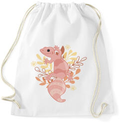 printfashion Rózsaszín Leopárd Gekkó - Sportzsák, Tornazsák - Fehér (11562194)