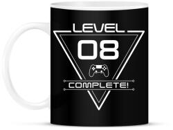 printfashion level-complete-08-white - Bögre - Fekete (1059008)
