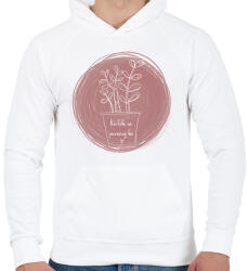 printfashion Ne purcanj ki - Férfi kapucnis pulóver - Fehér (2813193)