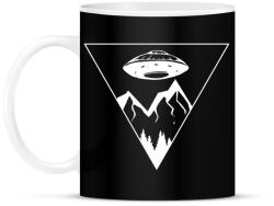 printfashion Ufo Triangle - Bögre - Fekete (1650436)
