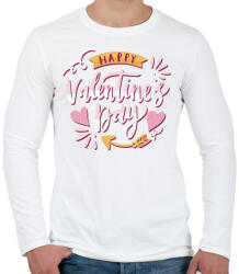 printfashion Boldog Valentin Napot - Férfi hosszú ujjú póló - Fehér (2179786)