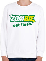printfashion Zombi szendvics - Gyerek pulóver - Fehér (911479)
