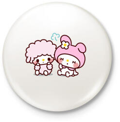 printfashion My Melody Sanrio - Kitűző, hűtőmágnes - Fehér (13799878)