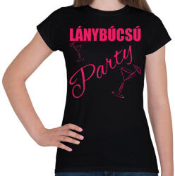 printfashion Lánybúcsú party - Női póló - Fekete (13570825)