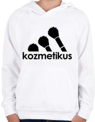 printfashion Kozmetikus - márka paródia - Gyerek kapucnis pulóver - Fehér (15867845)