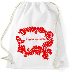 printfashion Szelíd szitkok - anyád csipáját - Sportzsák, Tornazsák - Fehér (15197776)