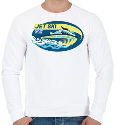 printfashion Jet-ski - Férfi pulóver - Fehér (1084698)