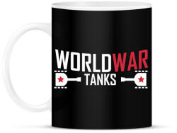 printfashion World War Tanks - Bögre - Fekete (1886009)