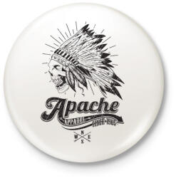 printfashion Apacs - Kitűző, hűtőmágnes - Fehér (3074324)