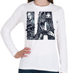 printfashion Los Angeles - Női hosszú ujjú póló - Fehér (4992615)