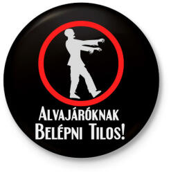 printfashion alvajáróknak. . . - Kitűző, hűtőmágnes - Fekete (3100259)
