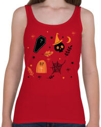 printfashion Halloween - Női atléta - Cseresznyepiros (5513455)