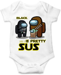 printfashion among us black is pretty sus - Baba Body - Fehér (4209339)