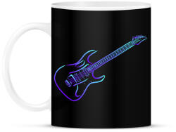 printfashion gitár - Bögre - Fekete (13695643)