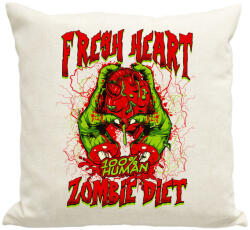 printfashion Diétázó zombi - Párnahuzat, Díszpárnahuzat - Lenvászon (207651)