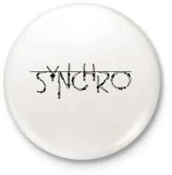 printfashion Synchro - Kitűző, hűtőmágnes - Fehér (15910860)