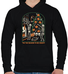 printfashion Be creepy - Férfi kapucnis pulóver - Fekete (14486425)