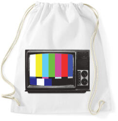 printfashion Retro TV - Sportzsák, Tornazsák - Fehér (4043565)