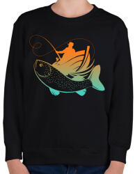 printfashion pecás - Gyerek pulóver - Fekete (5103828)