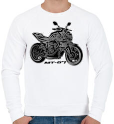 printfashion yamaha mt4 - Férfi pulóver - Fehér (2927551)