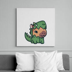 printfashion capydinosaur - Vászonkép - Fehér (14553865)