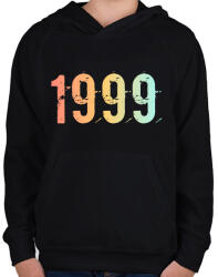 printfashion 1999 - Gyerek kapucnis pulóver - Fekete (11834421)