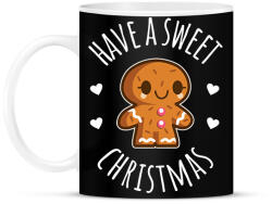 printfashion Have sweet Christmas - Bögre - Fekete (2043121)