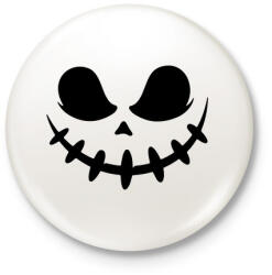 printfashion Ijesztő halloween fej - Kitűző, hűtőmágnes - Fehér (5545542)