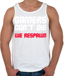 printfashion Gamer - Férfi atléta - Fehér (11400071)