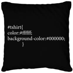 printfashion CSS - thsirt - Párnahuzat, Díszpárnahuzat - Fekete (7243741)