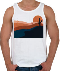 printfashion Sivatag 3 - Férfi atléta - Fehér (5240410)