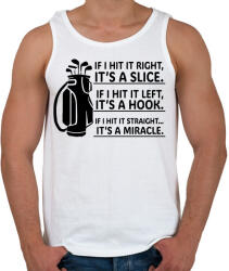 printfashion If I hit it straight. . . - Férfi atléta - Fehér (15844620)