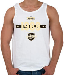 printfashion born-in-1988-cream-choco - Férfi atléta - Fehér (630918)