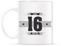 printfashion b-day-16-dark-lightgrey - Bögre - Fehér (790517)