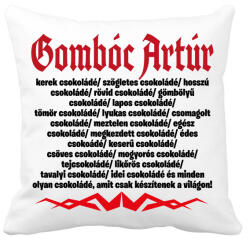 printfashion Gombóc Artúr és a világ összes csokoládéja - Párnahuzat, Díszpárnahuzat - Fehér (16606875)