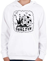 printfashion Snailen - Gyerek kapucnis pulóver - Fehér (13404331)