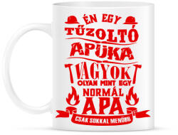 printfashion Tűzoltó Apuka - Bögre - Fehér (938876)