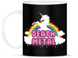 printfashion Death Metal unikornis - Bögre - Fekete (836689)