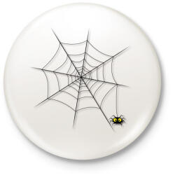 printfashion Pókháló - Kitűző, hűtőmágnes - Fehér (3075986)