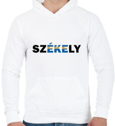printfashion Székely - Férfi kapucnis pulóver - Fehér (14098308)