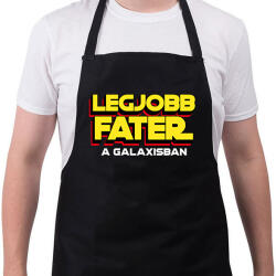 printfashion LEGJOBB FATER A GALAXISBAN - Kötény - Fekete (11564377)