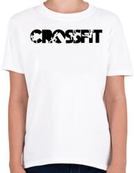 printfashion Crossfit fekete - Gyerek póló - Fehér (11718086)