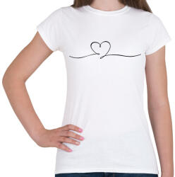 printfashion Szerelem vonal - Női póló - Fehér (6020058)